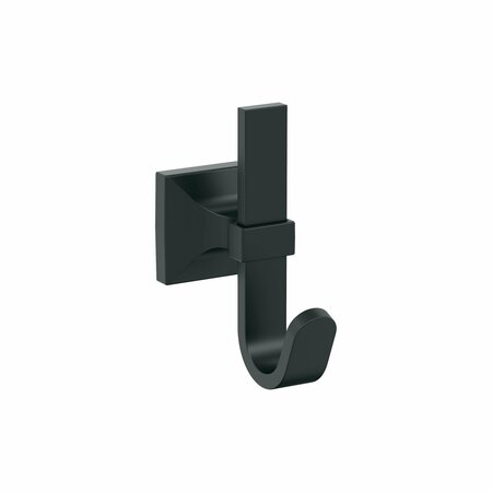 AMEROCK Burbank Transitional Single Prong Matte Black Wall Hook HBX36686MB